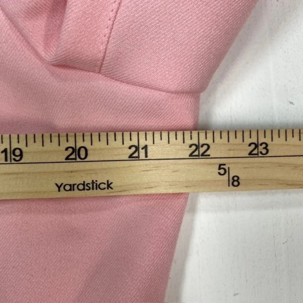 Sag Harbor Womens Pink Zip Front Blazer Jacket Collared Professional Size‎ 16